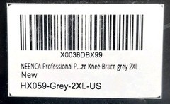 NEW/SEALED! NEENCA Gray Professional Knee Brace Support Sports Protection Sz 2XL