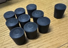 10 PACK – 3/4″ Heavy Rubber Cane Tip Crutch Walking Stick Furniture Chair Leg