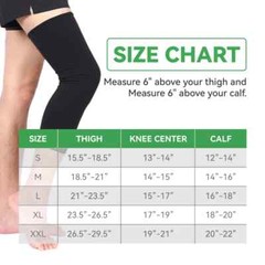 Knee Brace Undersleeve for Men & Women, Leg Sleeves for for Under Brace