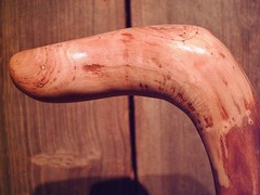 walking stick natural grown ROOT KNOB HANDLE for GOOD sized hands MADE IN USA