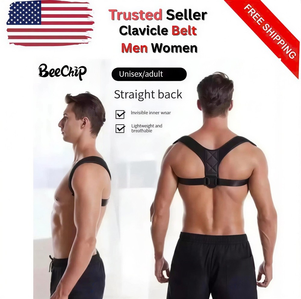 Posture Corrector Support Magnetic Back Shoulder Brace Belt Band For Men Women