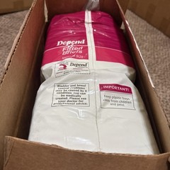 Vintage Depend 1990 Super Rare Mint Bag Size Medium Sealed 24 Diaper Deal
