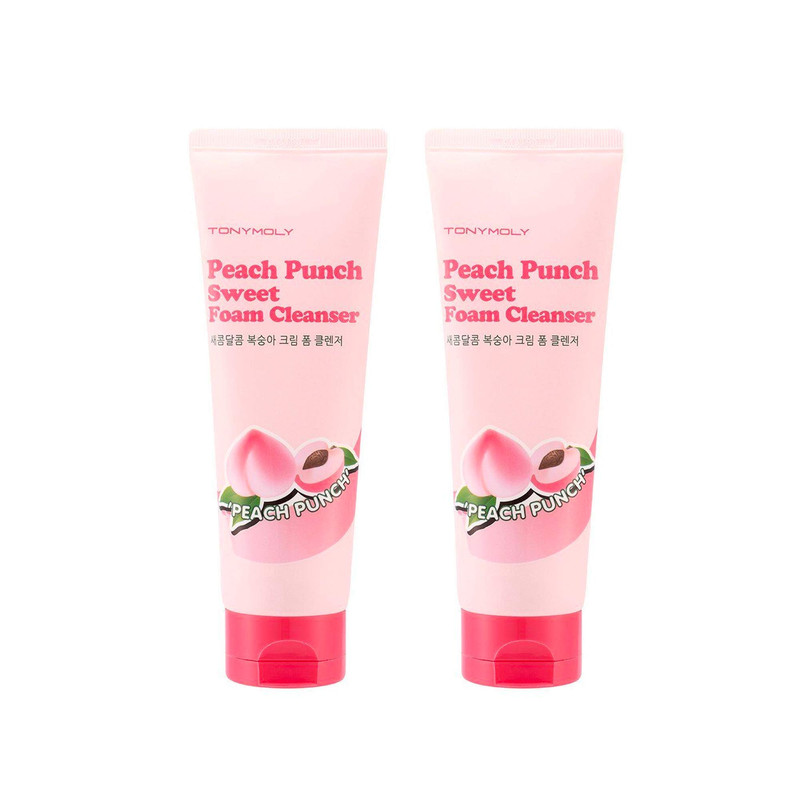Tonymoly Peach Punch Sweet Foam Cleanser 2 Count