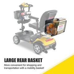 Four wheels Compact Travel Mobility Scooter with 300W Motor for Adult-300lbs RED