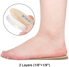 Elevate Comfort: Dr.Foot Adjustable Heel Lift Inserts for Pain Relief – 2 Layers