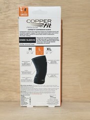 Copper Fit—Large Knee Compression Sleeve – Black