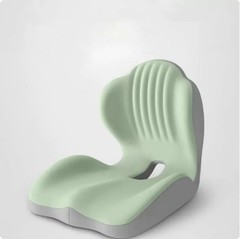 Memory Foam Seat Cushion with Back Support, Orthopedic Tailbone Pain Relief Cush