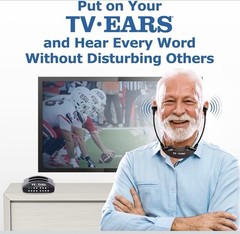 TV Ears Digital Wireless Headset System for Seniors – Volume Control Brand New