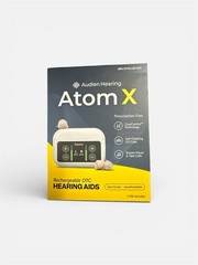 Audien Hearing Atom X Rechargeable OTC Touchscreen Bluetooth Hearing Aids New!