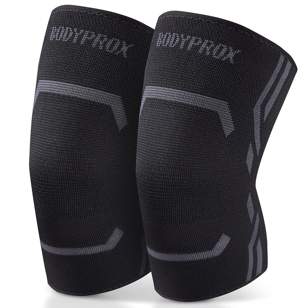 Bodyprox Knee Compression Sleeve 2 Pack Support Brace Running Workout