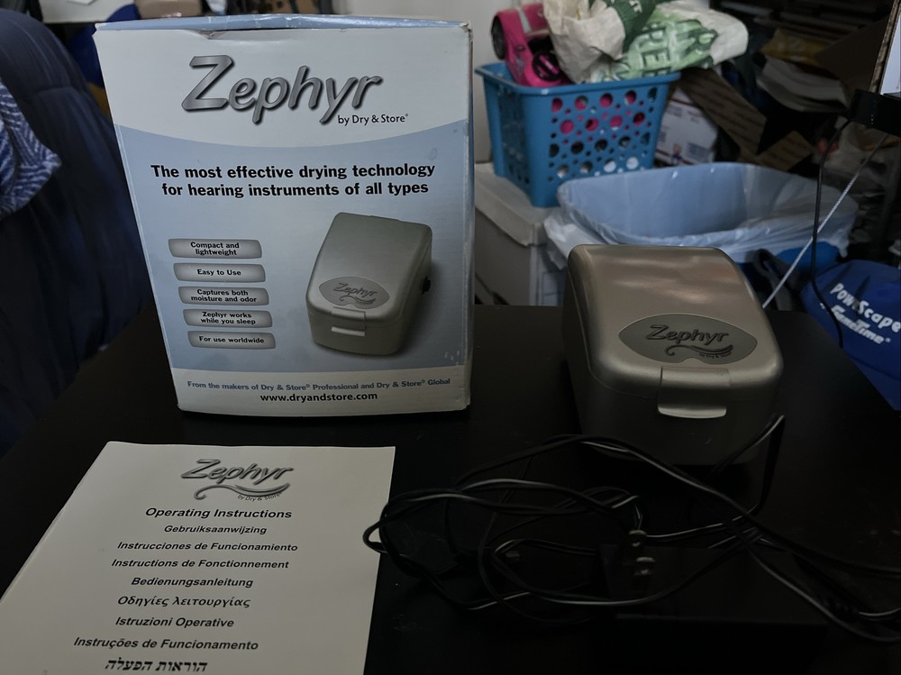 Zephyr by Dry & Store Hearing Aid Dryer and Storage TESTED Works!