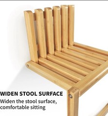 Wall-Mounted Folding Shower Seat Home Care Bench Chair