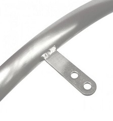 new 22″ SPINERGY Wheelchair Anodized Aluminum Hand Rims Brushed Silver 6 TAB