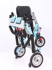 Garvee Folding Portable Wheelchair for Seniors,Lightweight 16″ Transport Chair