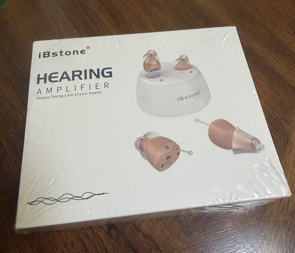 Hearing Amplifier, iBstone K19 Rechargeable Hearing Aids New In Sealed Box