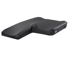 Lacura Amputee Cushion Black Polyurethane Cover 10″ Extension On Right Side 18″