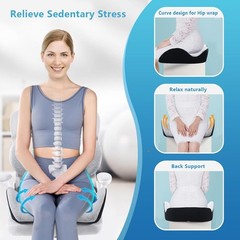 X Large Memory Foam Seat Cushion Lumbar Support Pillow for Sciatica & Tailbon…