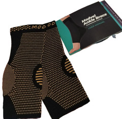 2 PCS Large Modvel Foot & Ankle Brace Socks Sprained Ankle Compression Sleeve