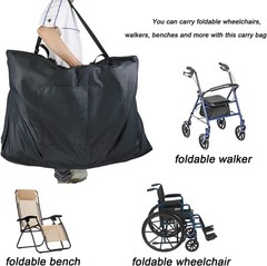 Foldable Rollator Travel Bag – 600D Waterproof Oxford Fabric