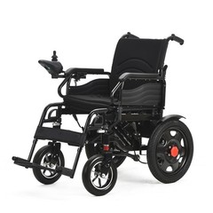 OPEN Foldable Heavy-Duty Electric Mobility Wheelchair, Dual Motor, Quick Fold