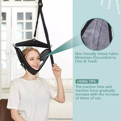 Neck Traction Stretcher Cervical Head Brace Pain Relief Device Home Over Door