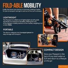 SuperHandy 3 Wheel Mobility Scooter Electric Powered Lightest GUT112 – ORANGE