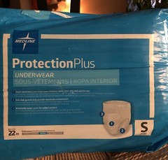 Medline® ProtectionPlus Underwear 22 Quantity Small 20 -28 inches New Bag
