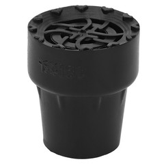 Black 10pcs Crutch Tip Rubber 19mm Inner Diameter Slip Resistance Universal WT