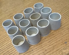 12 PACK – 1-1/4″ Heavy Rubber Cane Tip Crutch Walking Stick Furniture Chair Leg