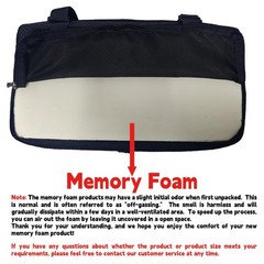 HuCPAPxi Knee Scooter Pad Cover with 2“ Removable Highly Resilient Black