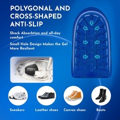 SIIHEA 1/2 inch Heel Pads Cushions for Shock Absorption, Lifts Medium