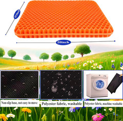 Plus Size Gel Seat Cushion for Long Sitting, Extra Large Cooling Supportive Seat