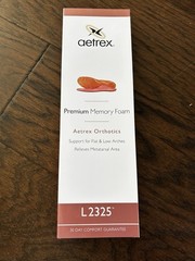 Aetrex Memory Foam Orthotic Insoles L2325 Flat Low Arches Full Length W6