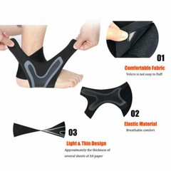 Ankle Brace Foot Support Plantar Fasciitis Pain Relief Compression Sleeve Wrap