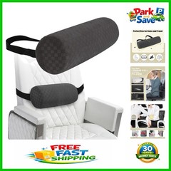 Ergonomic Lumbar Roll Pillow – Dark Grey Foam Cushion for Back Support (11×4.3)