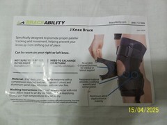 NEW BraceAbility J knee brace size Med Item#03K06 stabilization Right or Left