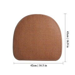 Cool Rattan Woven Chair Cushion Summer Breathable Non-Slip Ice Mat Seat Pad Comf