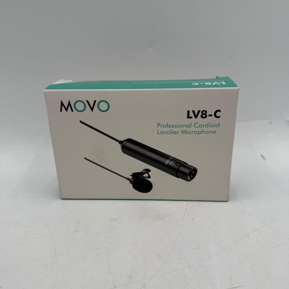 New Movo LV8-C 35-18KHz +/-3dB Lavalier Microphone