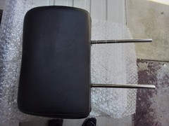 Electric Wheelchair Seat Black Head Rest 4-1/4″ inches between rods READ