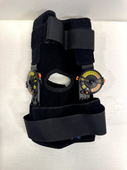 Nvorliy Hinged Orthopedic Knee Brace w/ Side Stabilizers Black Size Large