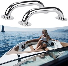 2X 316 Stainless Steel 9“ Boat Handle Grab Handrail Polished Marine Hardware