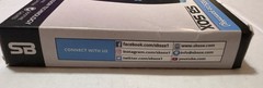 SB SOX Compression Calf Sleeves 20-30 mmHg Unisex Size S Black/Blue Pair