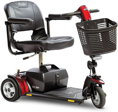 Pride Go-Go Elite Traveller plus 3-Wheel Travel Scooter W/ Avail Ext Warr