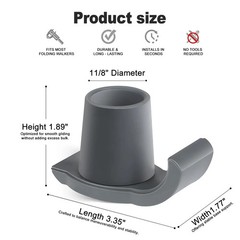 CHYEOLUA Walker Ski Glides, Universal Fit Folding Walkers, Easy Install Durable