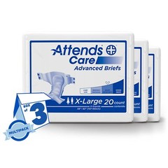 Attends DermaDry Plus Incontinence Brief, Extra Large (CS/60)