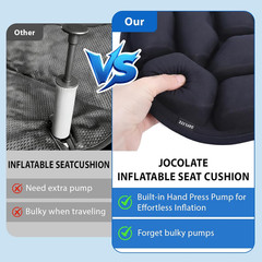 Inflatable Seat Cushion, Pressure Relief Airplane Seat Cushion for Long Flights