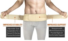 Vriksasana Posture Sacroiliac Hip Belt for Regular (Hip Size 32″- 45″), Nude