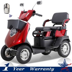 Heavy-Duty 4 Wheel Mobility Scooter 36 Miles 2 Steater 1000W for Senior Adults