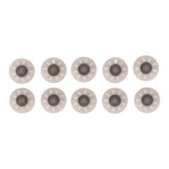 10pcs Hearing Device Domes Sound Amplifier Small Open Black Ear Tips Access RHVB