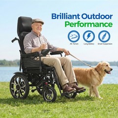 Quelith Foldable Electric Wheelchair Intelligent Power Wheelchairs Free Shipping